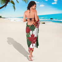 Canada Christmas Sarong Maple Leaves Patchwork Style - Wonder Print Shop