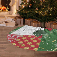 Canada Christmas Tree Skirt Maple Leaves Patchwork Style - Wonder Print Shop