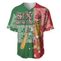 Six Seven Christmas Baseball Jersey Funny Tung Tung Tung Sahur - Wonder Print Shop