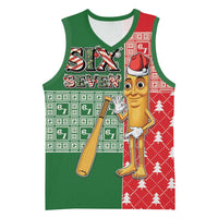 Six Seven Christmas Basketball Jersey Funny Tung Tung Tung Sahur - Wonder Print Shop