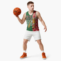 Six Seven Christmas Basketball Jersey Funny Tung Tung Tung Sahur - Wonder Print Shop