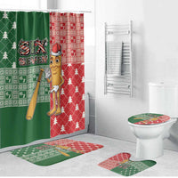 Six Seven Christmas Bathroom Set Funny Tung Tung Tung Sahur - Wonder Print Shop