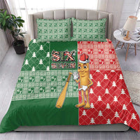 Six Seven Christmas Bedding Set Funny Tung Tung Tung Sahur - Wonder Print Shop