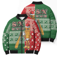 Six Seven Christmas Bomber Puffer Jacket Funny Tung Tung Tung Sahur - Wonder Print Shop
