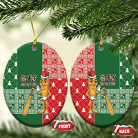 Six Seven Christmas Ceramic Ornament Funny Tung Tung Tung Sahur - Wonder Print Shop