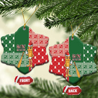 Six Seven Christmas Ceramic Ornament Funny Tung Tung Tung Sahur - Wonder Print Shop