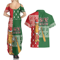 Six Seven Christmas Couples Matching Summer Maxi Dress and Hawaiian Shirt Funny Tung Tung Tung Sahur - Wonder Print Shop