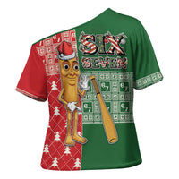 Six Seven Christmas Cross Shoulder Shirt Funny Tung Tung Tung Sahur - Wonder Print Shop