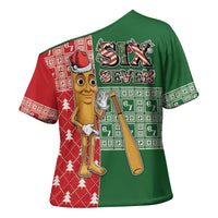 Six Seven Christmas Cross Shoulder Shirt Funny Tung Tung Tung Sahur - Wonder Print Shop