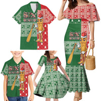 Six Seven Christmas Family Matching Mermaid Dress and Hawaiian Shirt Funny Tung Tung Tung Sahur - Wonder Print Shop