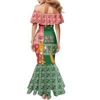 Six Seven Christmas Family Matching Mermaid Dress and Hawaiian Shirt Funny Tung Tung Tung Sahur - Wonder Print Shop