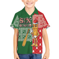 Six Seven Christmas Family Matching Off The Shoulder Long Sleeve Dress and Hawaiian Shirt Funny Tung Tung Tung Sahur - Wonder Print Shop