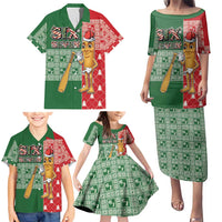 Six Seven Christmas Family Matching Puletasi and Hawaiian Shirt Funny Tung Tung Tung Sahur - Wonder Print Shop