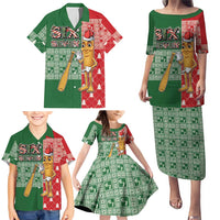 Six Seven Christmas Family Matching Puletasi and Hawaiian Shirt Funny Tung Tung Tung Sahur - Wonder Print Shop