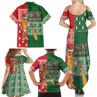 Six Seven Christmas Family Matching Summer Maxi Dress and Hawaiian Shirt Funny Tung Tung Tung Sahur - Wonder Print Shop