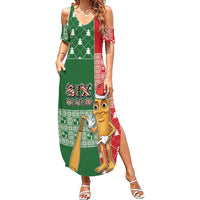 Six Seven Christmas Family Matching Summer Maxi Dress and Hawaiian Shirt Funny Tung Tung Tung Sahur - Wonder Print Shop