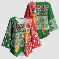 Six Seven Christmas Kimono Sleeve Blouse Funny Tung Tung Tung Sahur - Wonder Print Shop
