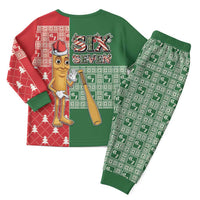 Six Seven Christmas Pajama Set Funny Tung Tung Tung Sahur - Wonder Print Shop