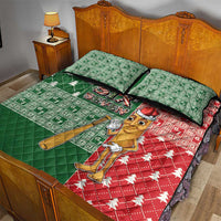 Six Seven Christmas Quilt Bed Set Funny Tung Tung Tung Sahur - Wonder Print Shop