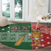 Six Seven Christmas Round Carpet Funny Tung Tung Tung Sahur - Wonder Print Shop