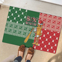 Six Seven Christmas Rubber Doormat Funny Tung Tung Tung Sahur - Wonder Print Shop