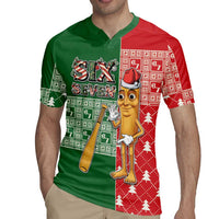 Six Seven Christmas Rugby Jersey Funny Tung Tung Tung Sahur - Wonder Print Shop