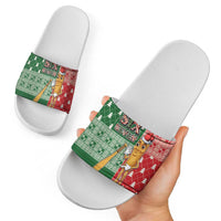 Six Seven Christmas Slide Sandals Funny Tung Tung Tung Sahur - Wonder Print Shop
