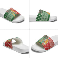 Six Seven Christmas Slide Sandals Funny Tung Tung Tung Sahur - Wonder Print Shop