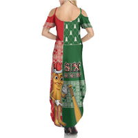 Six Seven Christmas Summer Maxi Dress Funny Tung Tung Tung Sahur - Wonder Print Shop