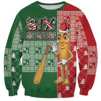 Six Seven Christmas Sweatshirt Funny Tung Tung Tung Sahur - Wonder Print Shop