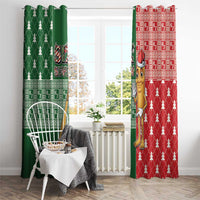 Six Seven Christmas Window Curtain Funny Tung Tung Tung Sahur - Wonder Print Shop