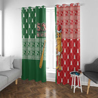Six Seven Christmas Window Curtain Funny Tung Tung Tung Sahur - Wonder Print Shop
