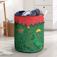 Football Burkina Faso Laundry Basket Rising Star And Horse Sport Style - Wonder Print Shop