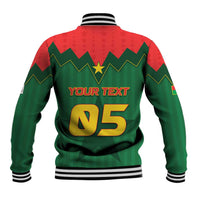 Custom Football Burkina Faso Baseball Jacket Rising Star And Horse Sport Style - Wonder Print Shop
