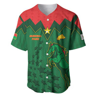 Custom Football Burkina Faso Baseball Jersey Rising Star And Horse Sport Style - Wonder Print Shop