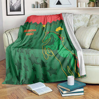 Football Burkina Faso Blanket Rising Star And Horse Sport Style - Wonder Print Shop