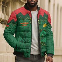 Custom Football Burkina Faso Bomber Puffer Jacket Rising Star And Horse Sport Style - Wonder Print Shop