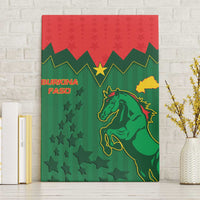 Football Burkina Faso Canvas Wall Art Rising Star And Horse Sport Style - Wonder Print Shop