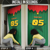 Custom Football Burkina Faso Door Cover Rising Star And Horse Sport Style - Wonder Print Shop