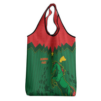 Football Burkina Faso Grocery Bag Rising Star And Horse Sport Style - Wonder Print Shop