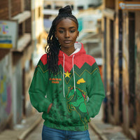 Custom Football Burkina Faso Hoodie Rising Star And Horse Sport Style - Wonder Print Shop
