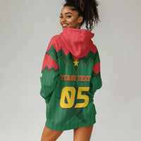 Custom Football Burkina Faso Hoodie Dress Rising Star And Horse Sport Style - Wonder Print Shop