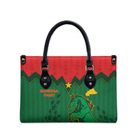 Football Burkina Faso Leather Bag Rising Star And Horse Sport Style - Wonder Print Shop