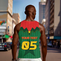 Custom Football Burkina Faso Men Tank Top Rising Star And Horse Sport Style - Wonder Print Shop