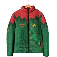 Custom Football Burkina Faso Padded Jacket Rising Star And Horse Sport Style - Wonder Print Shop
