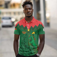 Custom Football Burkina Faso Polo Shirt Rising Star And Horse Sport Style - Wonder Print Shop