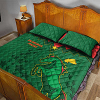 Football Burkina Faso Quilt Bed Set Rising Star And Horse Sport Style - Wonder Print Shop