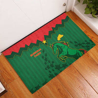 Football Burkina Faso Rubber Doormat Rising Star And Horse Sport Style - Wonder Print Shop