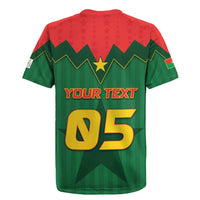Custom Football Burkina Faso Rugby Jersey Rising Star And Horse Sport Style - Wonder Print Shop
