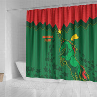 Football Burkina Faso Shower Curtain Rising Star And Horse Sport Style - Wonder Print Shop